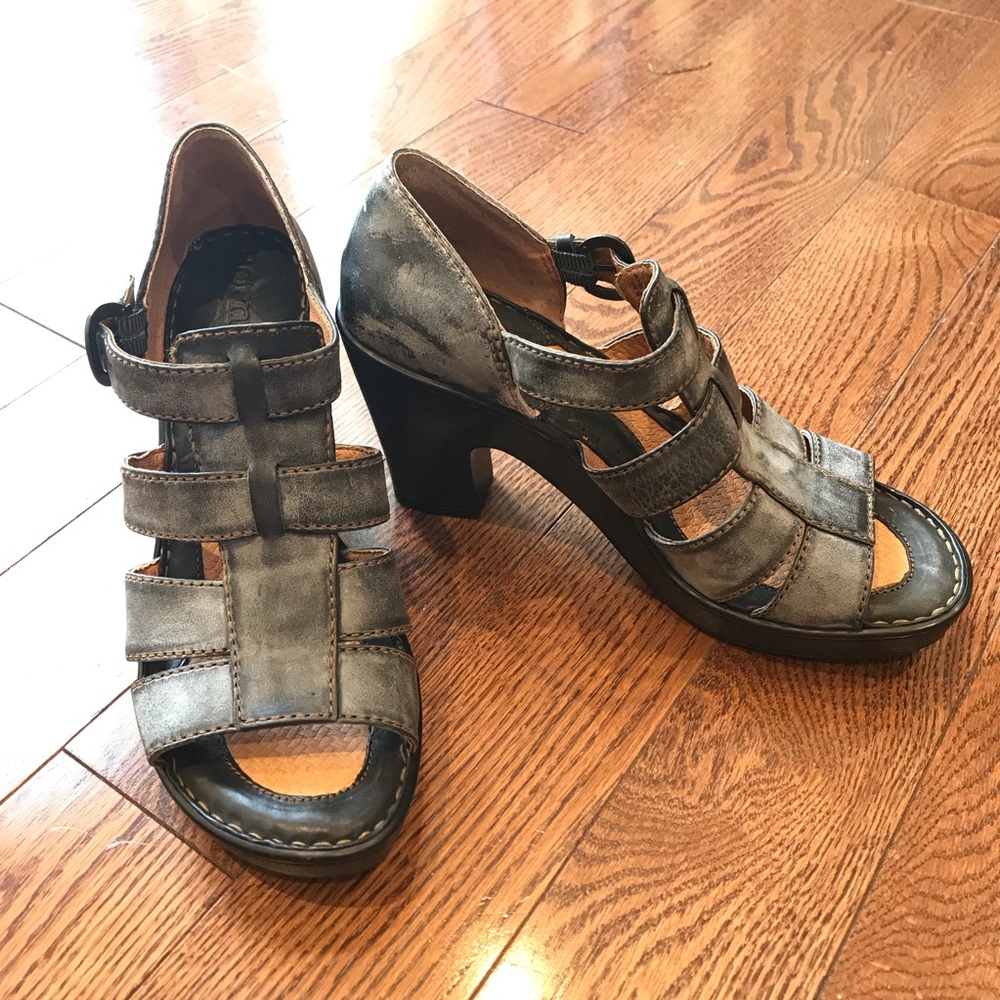 Born Madge Strappy Heels Sandals, size US 8, EU 39. | NWOT